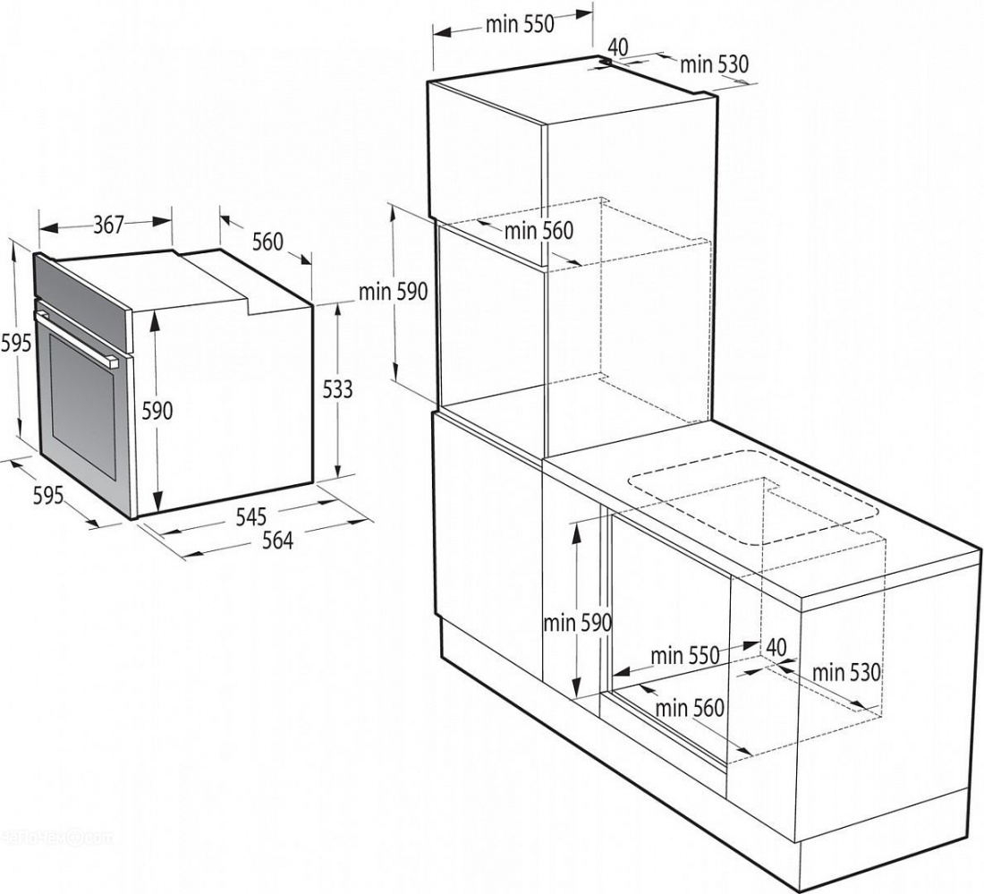 Gorenje духовой шкаф gorenje bob6737e01xk